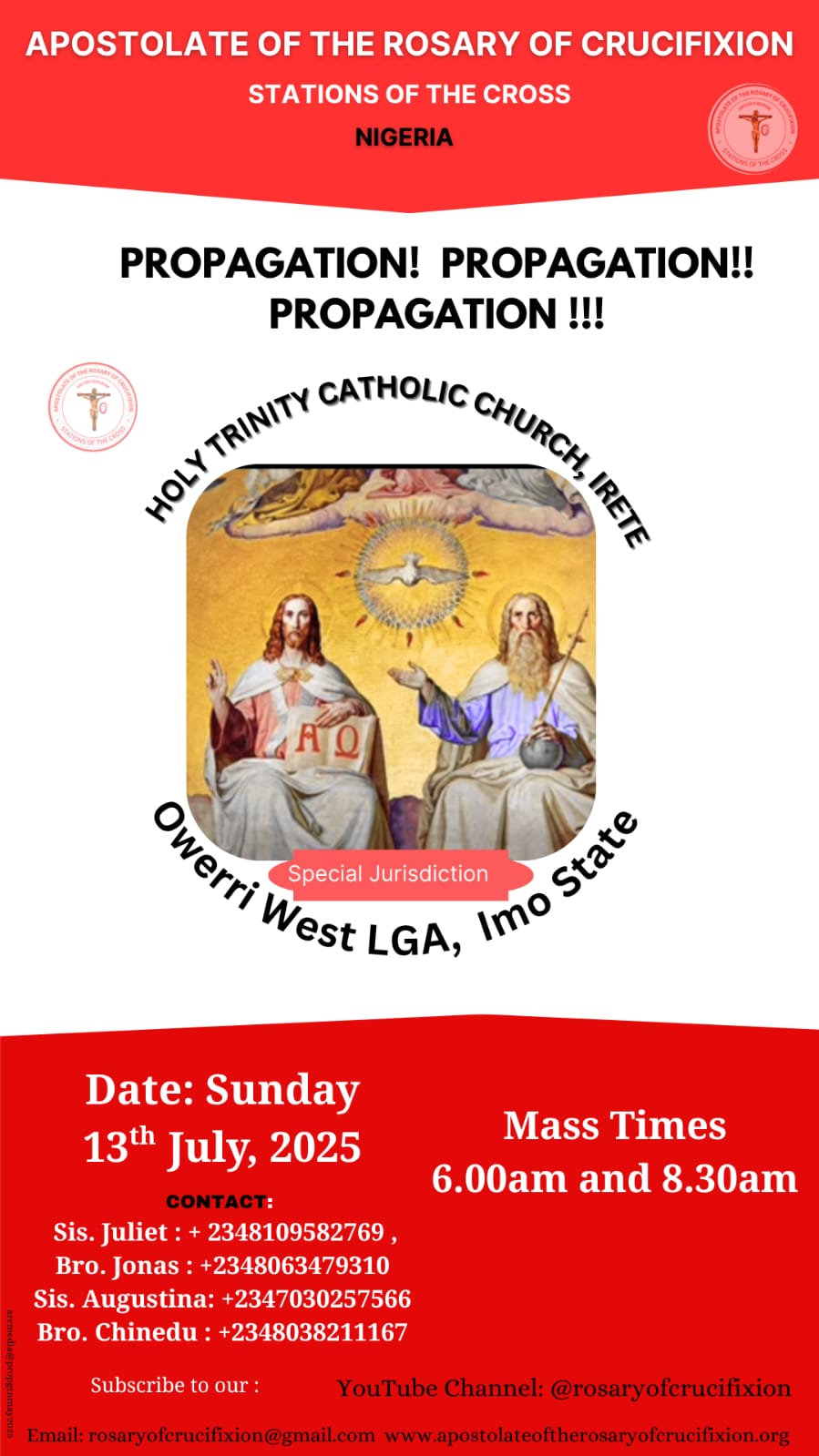 Rosary of Crucifixion outreach in Minna Diocese