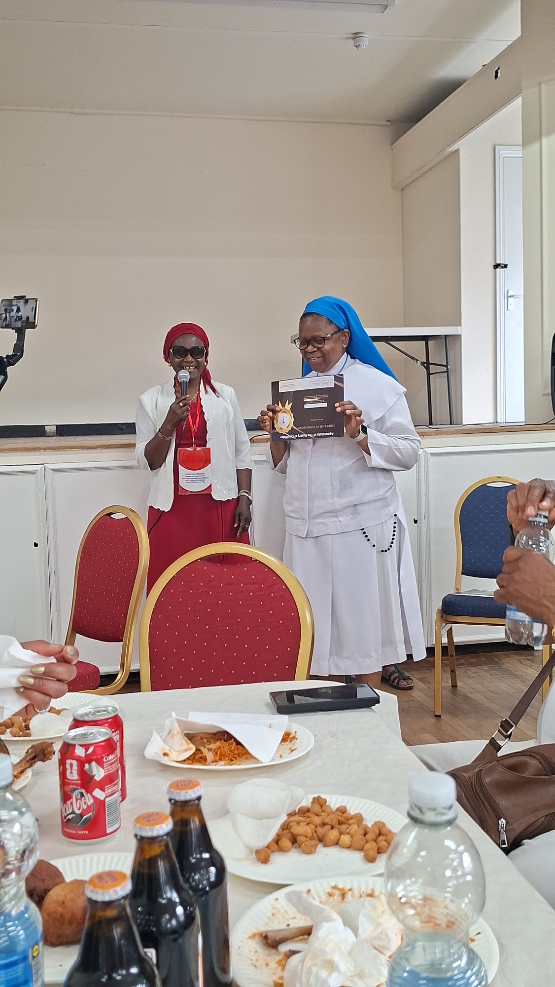 Consecration certificate presentation at Walthamstow London