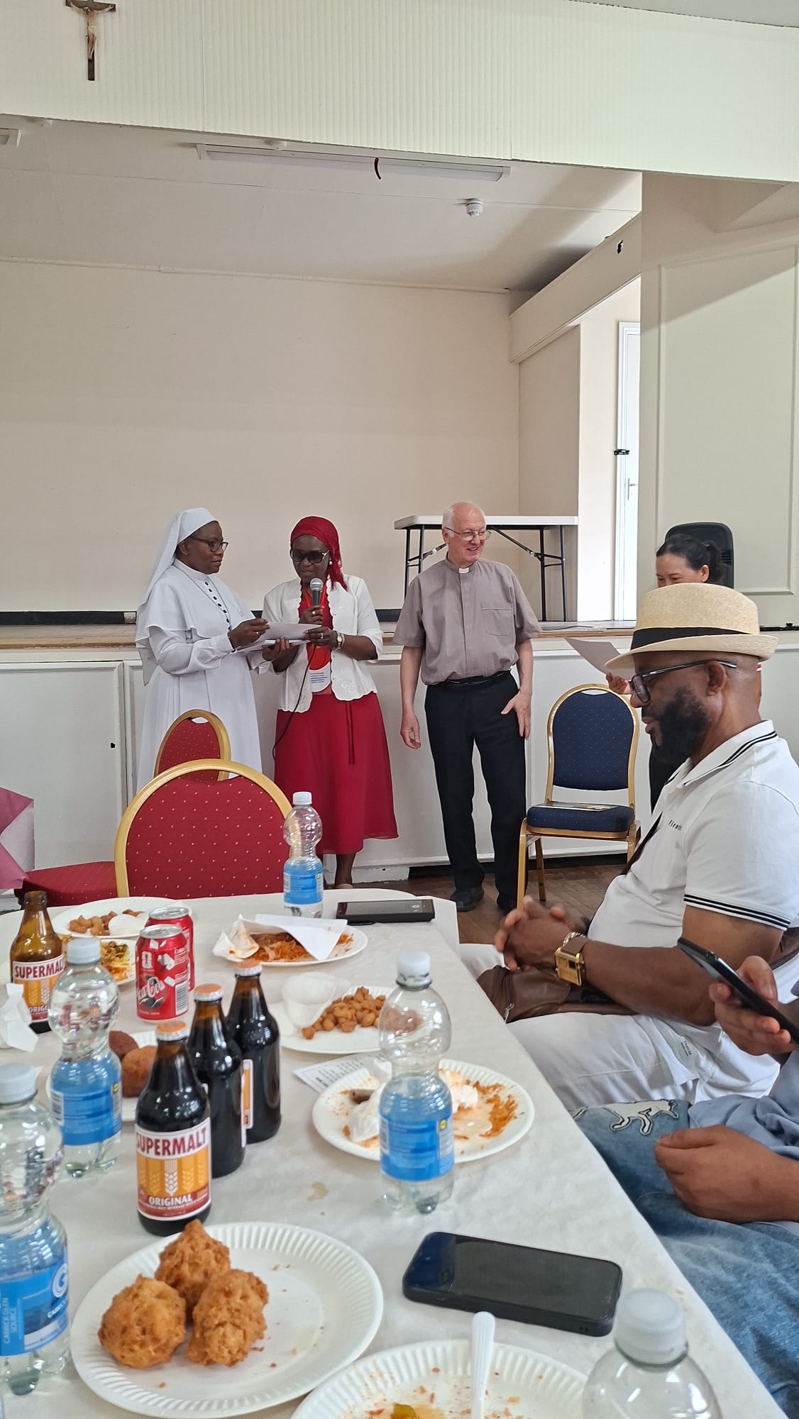 Prayer and fellowship during the Walthamstow consecration event